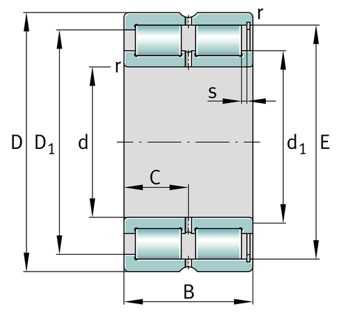 SL185012-A Bearing drawing SL185012-A Bearing drawing
